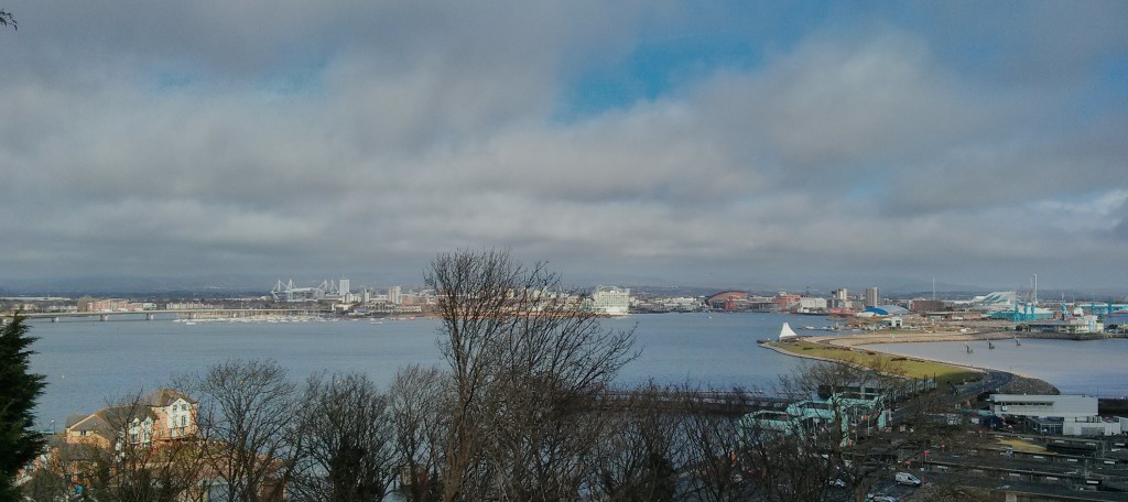 View over Cardiff Bay from Northcliffe